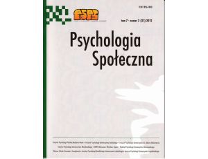 Psychologia Społeczna nr 2 (21) 2012