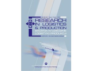 Research in Logistics & Production - Badania w dziedzinie logistyki i produkcji, Vol. 2, No. 4, 2012