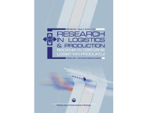 Research in Logistics & Production - Badania w dziedzinie logistyki i produkcji, Vol. 3, No. 3, 2013