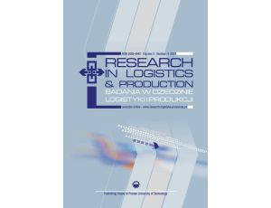 Research in Logistics & Production - Badania w dziedzinie logistyki i produkcji, Vol. 3, No. 4, 2013