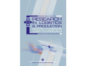 Research in Logistics & Production - Badania w dziedzinie logistyki i produkcji, Vol. 3, No. 2, 2013