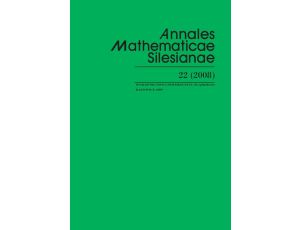Annales Mathematicae Silesianae. T. 22 (2008)
