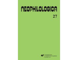 „Neophilologica” 2015. Vol. 27: La perception en langue et en discours