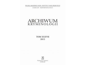 Archiwum Kryminologii, tom XXXVII 2015
