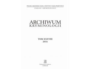Archiwum Kryminologii, tom XXXVIII 2016