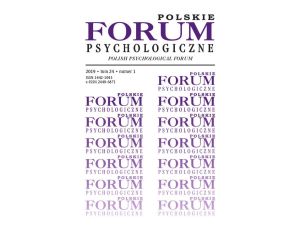 Polskie Forum Psychologiczne tom 24 numer 1