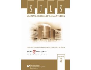 „Silesian Journal of Legal Studies”. Vol. 8