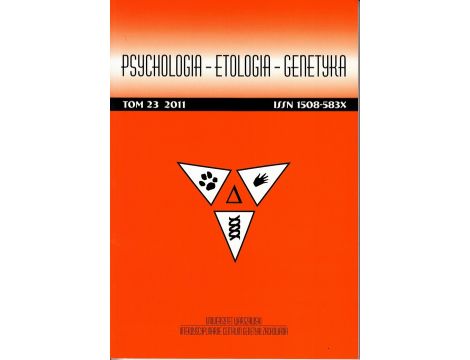 Psychologia-Etologia-Genetyka nr 23/2011